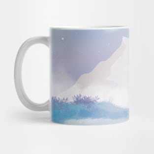 Beautiful Blue Snow Mountain Mug